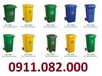 Thùng rác hàng mới về giá rẻ theo kiện, sỉ thùng rác 120L 240L 660L- lh 0911082
