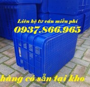 Thùng đáy đặc nan dày, thùng nhựa hở đáy đặc , sọt nhựa, sóng công n