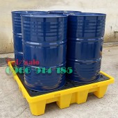 Pallet chống tràn 1300x1300x300 cho 4 phuy