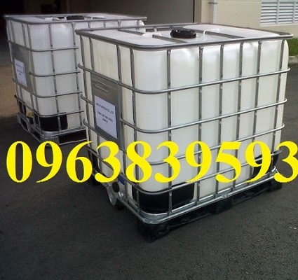 Cc tank nhựa đựng hóa chất dung tích 1000L cũ và mới giá cạnh tranh -096 383 953