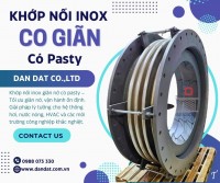 Khớp nối chống rung inox 304, khớp nối mềm kim loại, khớp nối mềm nối bích