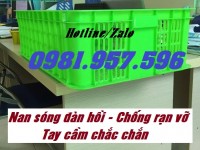 Thùng nhựa rỗng đựng linh kiện, sọt nhựa chứa hàng