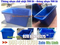Thùng chữ nhật - thùng nhuộm vải 500 lít 1000 lít và 2000 lít giảm gi