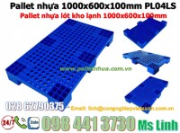 Pallet nhựa lót kho - kê hàng 1000x600x100mm Pl04LS