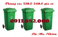Sản phẩm thùng rác chất lượng giá rẻ uy tín, thùng rác 120l 240l 660l là lựa ch