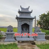 435 mộ đá ông bà bố mẹ gia đình đẹp bán Hà Tĩnh - hai mái