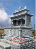 225 mộ đá ông bà bố mẹ gia đình đẹp bán Thái Nguyên - hai mái