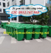 Thùng gom rác, thùng rác, thùng rác thải công cộng, thùng rác 120l, thùng rác 24