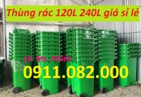 Thùng rác giá rẻ tại đồng nai- thùng phân loại rác, thùng rác 120L 240L giá sỉ-