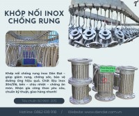 Khớp nối mềm inox nối bích, khớp nối mềm cho hệ LPG, khớp nối inox chống rung