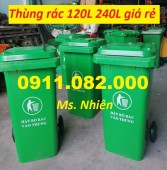 Chuyên sỉ lẻ thùng rác giá rẻ số lượng, thùng rác 120 lít, 240 lít, 660 lít- lh