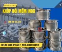Khớp nối mềm chống rung, khớp nối mềm inox 304, khớp nối mềm nối bích chịu nhiệtcao