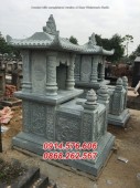 035 lăng mộ đá nguyên khối hai mái tại Ninh Thuận, đá xanh nguyên khối