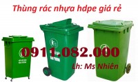 Chuyên cung cấp thùng rác nhựa tại sóc trăng- thùng rác 120L 240L 660L giá rẻ- l