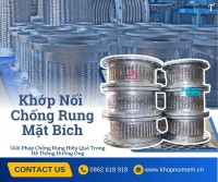 Khớip nối mềm giảm rung, khớp nối mềm inox công nghiệp, khớp nối mềm cho máy phátn