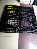 Pallet nhựa KT 1100x1100x125mm màu đen mới 100‰ 0988 081 327