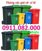 Thùng rác 120 lít 240 lít giá rẻ tại cần thơ- thùng rác nhựa hdpe- lh 0911082000