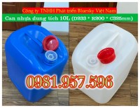Can đựng hóa chất 10L, can nhựa HDPE dung tích 10L