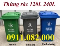 Thùng rác nắp hở 240 lít- thùng rác nhựa giá rẻ tại cần thơ- lh 0911082000