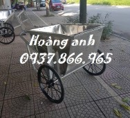 Giá tốt xe gom rác, xe rác inoi 500l có nắp, xe đẩy rác, xe gom rác tha