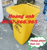 Thùng rác 120l, thùng đựng rác công nghiệp, thùng rác tòa nhà, thùng