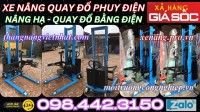Xe nâng quay đổ phuy điện 500kg nâng cao 1.6 mét