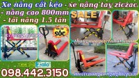 Xe nâng tay cắt kéo 1.5 tấn nâng cao 800mm HL1.5T - xả kho giá cực sốc