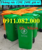 Sỉ lẻ thùng rác giá rẻ tại vĩnh long- thùng rác 120l 240l 660l giá ưu đãi- lh 0