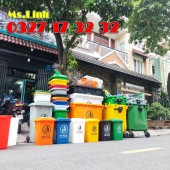 Kho sỉ thùng rác 60l 120l 240l 660l nhựa HDPE Minh Khang