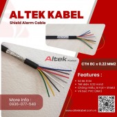 Cáp tín hiệu Altek Kabel 8 x 0.22 mm2 - có lưới chống nhiễu