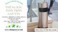Thùng rác inox tròn gạt tàn 250x610mm thung_rac_inox_250x610mm, thungraci