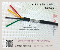 Cáp tín hiệu vặn xoắn chống nhiễu Altek Kabel 4x0.22