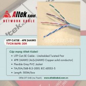 Cáp mạng Altek Kabel UTP Cat5E, 4PR 24AWG, Network Cable