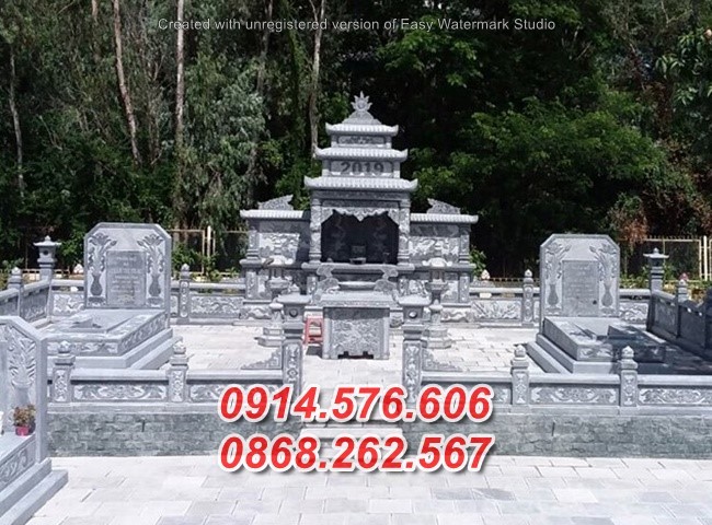 644 Nghĩa trang bằng đá đẹp bán tại Đồng Tháp, lăng mộ gia đình ông bà bố mẹ-image-2