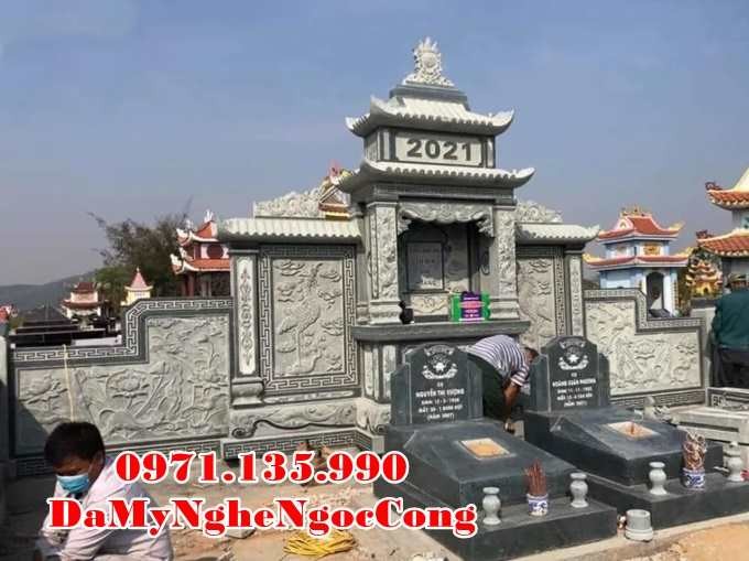 Quảng Ngãi Mẫu lăng mộ đá quây đẹp bán tại Quảng Ngãi - gia đình dòng họ-image-2