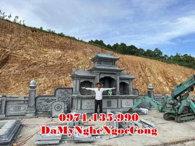 Khánh Hoà Mẫu lăng mộ đá song thân đẹp bán tại Khánh Hoà - gia đình dòng họ-image-2