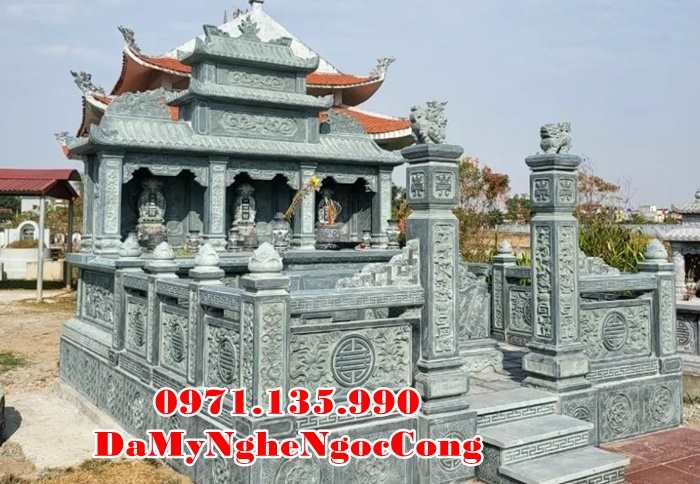 Quảng Ngãi Mẫu lăng mộ đá quây đẹp bán tại Quảng Ngãi - gia đình dòng họ-image-3