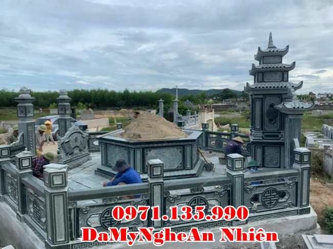 Quảng Ngãi Mẫu khuôn viên lăng mộ đá đẹp bán tại Quảng Ngãi - gia đình dòng họ-image-2