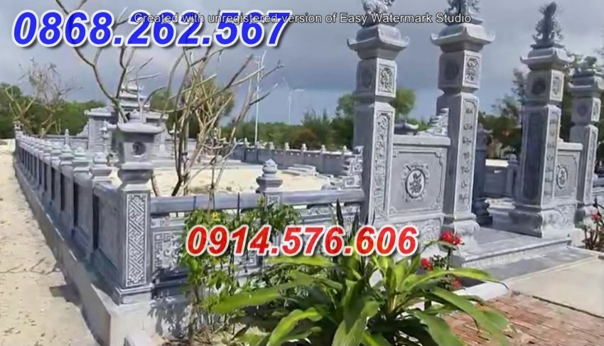 836 Nghĩa trang bằng đá đẹp bán Cao Bằng, lăng mộ gia đình ông bà bố mẹ-image-2
