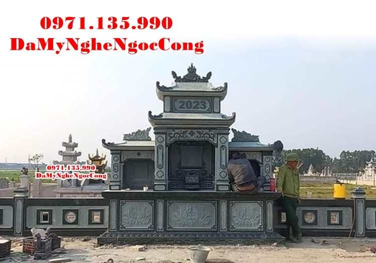Bình Định Mẫu lăng mộ đá song thân đẹp bán tại Bình Định - gia đình dòng họ-image-2