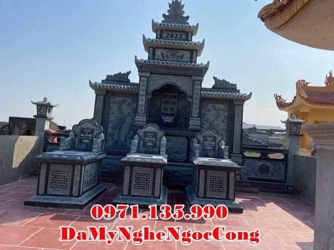 Quảng Ngãi Mẫu lăng mộ đá bố mẹ đẹp bán tại Quảng Ngãi - gia đình dòng họ-image-3