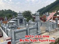 Bình Định Mẫu khuôn viên lăng mộ đá xanh rêu đẹp bán tại Bình Định - gia đình dò