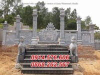 048 Nghĩa trang bằng đá đẹp bán tại Bạc Liêu, lăng mộ gia đình ông bà bố mẹ