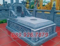 Bình Thuận bán mộ đá đơn giản giá rẻ đẹp - mộ đá có mái che