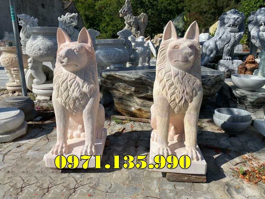 mẫu tượng chó đá canh cổng nhà đẹp bán thanh hóa-image-2