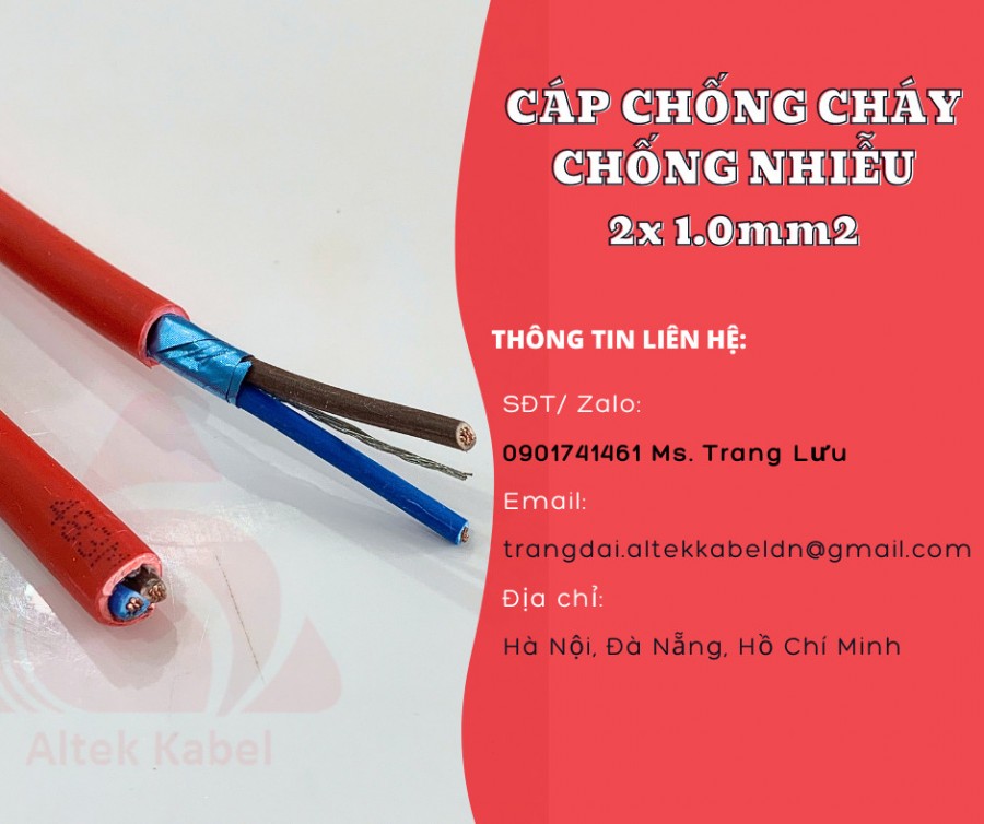 Dây nguồn báo cháy 2x1.0mm2 chống cháy, chống nhiễu-image-5