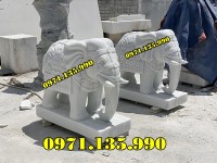 mẫu tượng voi phong thuỷ thờ cúng bằng đá đẹp bán bình định