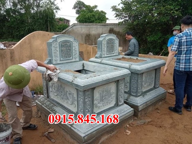 mẫu mộ đá tự nhiên đẹp bán bến tre, mộ đôi gia tộc dòng họ 5622-image-3