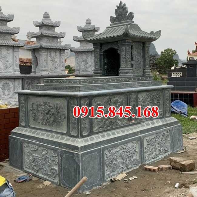 mẫu mộ đá tự nhiên đẹp bán bến tre, mộ đôi gia tộc dòng họ 5622-image-2