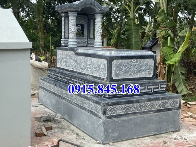 mẫu mộ đá cao cấp bán tiền giang, mộ đá đôi đơn giản 1422-image-2